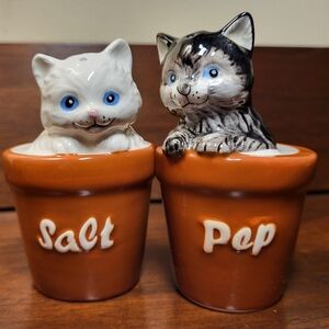 Westland Ceramic Cat-Themed Salt and Pepper Shakers